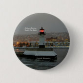 Duluth Harbour North Pier Light-toets Ronde Button 5,7 Cm (Voorkant)