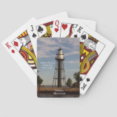 Duluth Harbour South Pier Inner Light-kaarten Pokerkaarten (Achterkant)