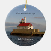 Duluth Harbour South Pier Light Cirnamary Keramisch Ornament (Voorkant)