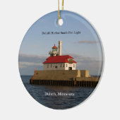 Duluth Harbour South Pier Light Cirnamary Keramisch Ornament (Links)