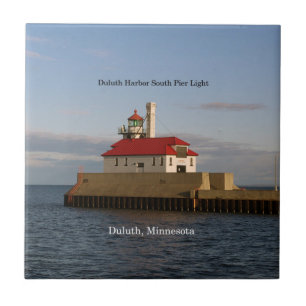 Duluth Harbour South Pier Light tile Tegeltje