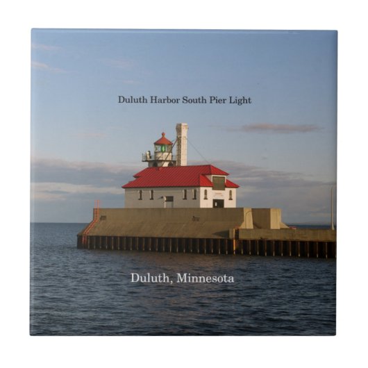 Duluth Harbour South Pier Light tile Tegeltje (Voorkant)