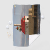 Duluth Harbour South Pierhead Light-golfhanddoek Golfhanddoek (Insitu)