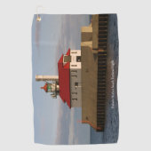 Duluth Harbour South Pierhead Light-golfhanddoek Golfhanddoek (Voorkant)