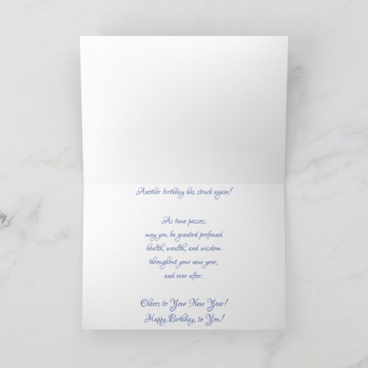 "Duluth Klok Schuin" Verjaardagskaart Kaart (Binnen)