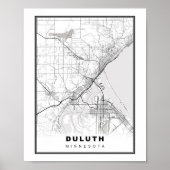 Duluth Map Poster (Voorkant)
