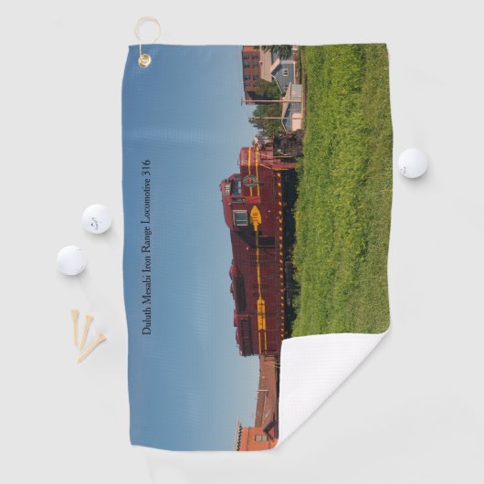 Duluth Mesabi Iron Range Locomotive 316 Golfhanddoek (Insitu)