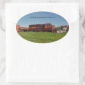 Duluth Mesabi Iron Range Locomotive 316 Ovale Sticker (Tas)