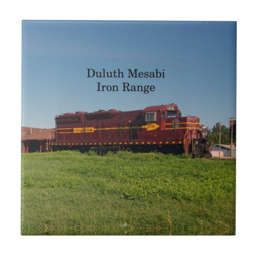 Duluth Mesabi Locomotive 316 tile Tegeltje (Voorkant)