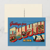 Duluth MI Ansichtkaart  Briefkaart (Voorkant / Achterkant)