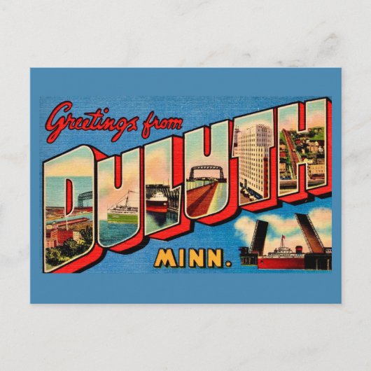Duluth MI Ansichtkaart  Briefkaart (Voorkant)