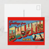 Duluth MI Vintage Ansichtkaart Briefkaart (Voorkant / Achterkant)