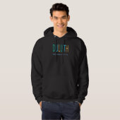 DULUTH MINNESOTA Blue Green and Yellow Orange MN   Hoodie (Voorkant volledig)