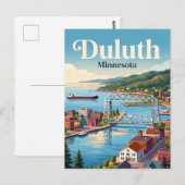 Duluth Minnesota Briefkaart (Voorkant / Achterkant)