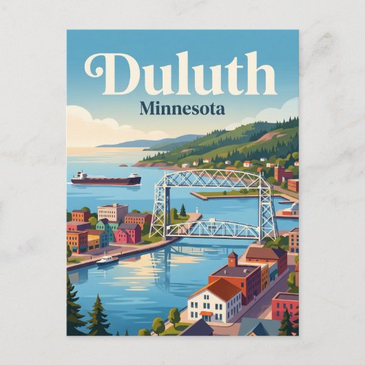 Duluth Minnesota Briefkaart (Voorkant)
