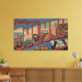 Duluth, Minnesota - Grote letterscènes Canvas Afdruk (Insitu (Woonkamer))