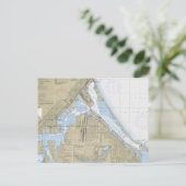 Duluth Minnesota Harbor nautische kaart (Staand voorkant)