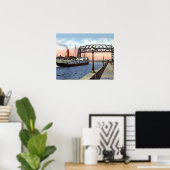 Duluth Minnesota Lift Bridge - Grote meren Poster (Thuiskantoor)