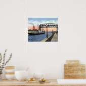 Duluth Minnesota Lift Bridge - Grote meren Poster (Keuken)