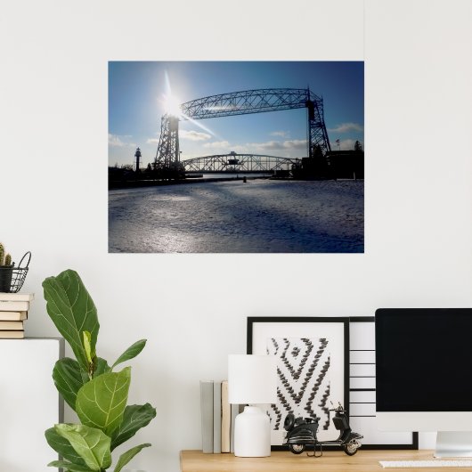 Duluth Minnesota Lift Brige Poster (Thuiskantoor)