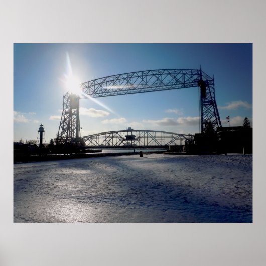 Duluth Minnesota Lift Brige Poster (Voorkant)