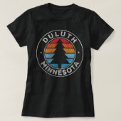 Duluth Minnesota MN  Grafisch Retro 70s T-shirt (Design voorkant)