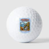 Duluth, Minnesota Souvenir Golf Balls, North Shore Golfballen (Voorkant)