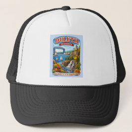Duluth, Minnesota Souvenir Hat, Lake Superior Trucker Pet