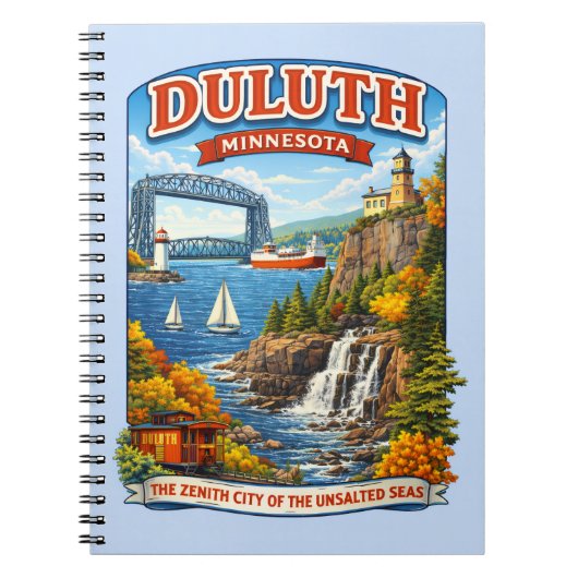 Duluth, Minnesota Souvenir Notebook, North Shore Notitieboek (Voorkant)