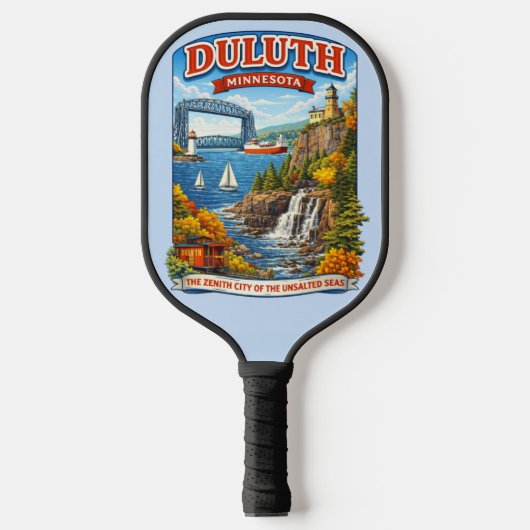 Duluth, Minnesota Souvenir PIckleball Paddle (Voorkant)