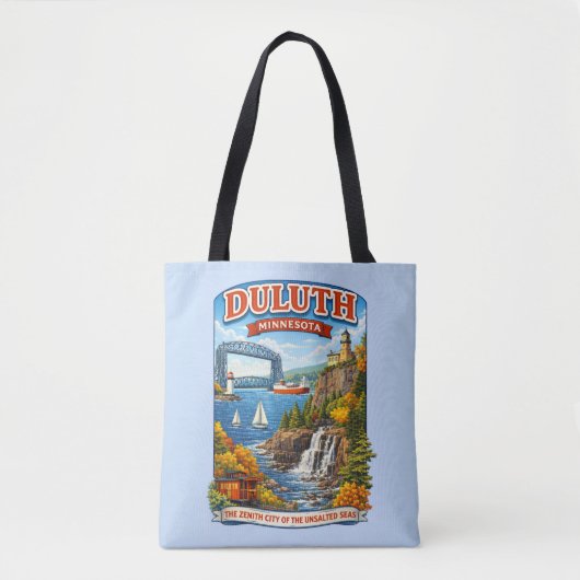 Duluth, Minnesota Souvenir Tote Bag, North Shore Bag (Voorkant)