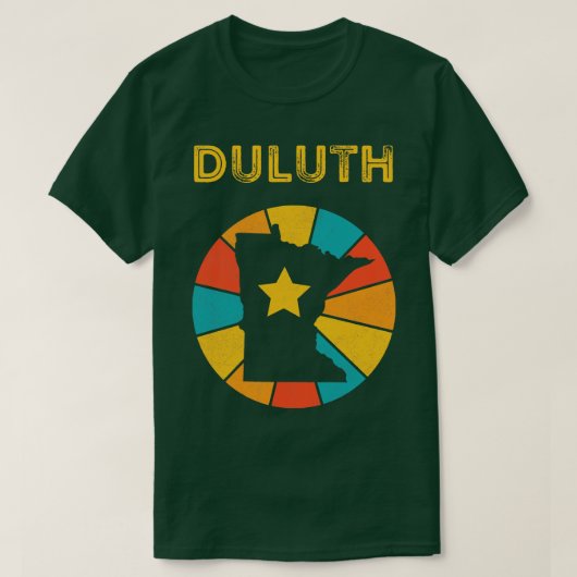Duluth Minnesota  Verdrietig Souvenir 1 T-shirt (Design voorkant)