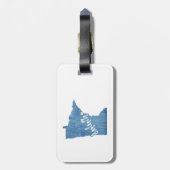 Duluth Minnesota Wood Grain Bagagelabel (Achterkant verticaal)