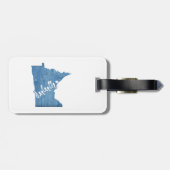 Duluth Minnesota Wood Grain Bagagelabel (Achterkant horizontaal)