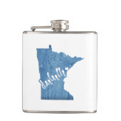 Duluth Minnesota Wood Grain Heupfles (Voorkant)