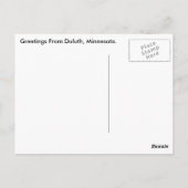 Duluth, MN Harbor Chart Signal Flagship Briefkaart (Achterkant)