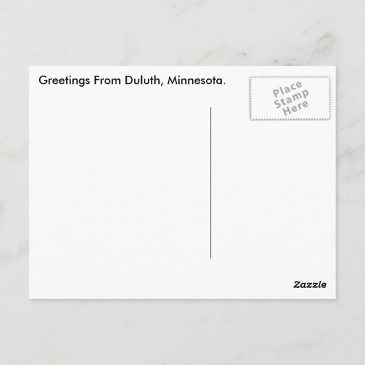 Duluth, MN Harbor Chart Signal Flagship Briefkaart (Achterkant)