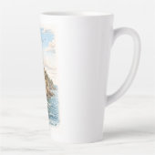Duluth, MN, Split Rock Lighthouse Latte Mug Mok (Rechts)