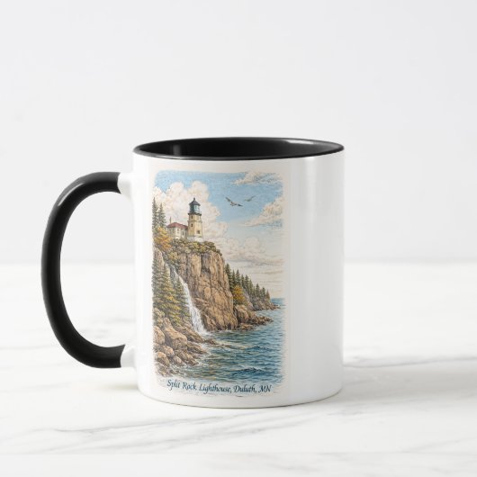 Duluth, MN, Split Rock Lighthouse Souvenir Mok (Links)