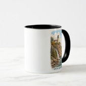 Duluth, MN, Split Rock Lighthouse Souvenir Mok (Voorkant rechts)