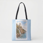 Duluth, MN, Split Rock Lighthouse Tote Bag (Voorkant)