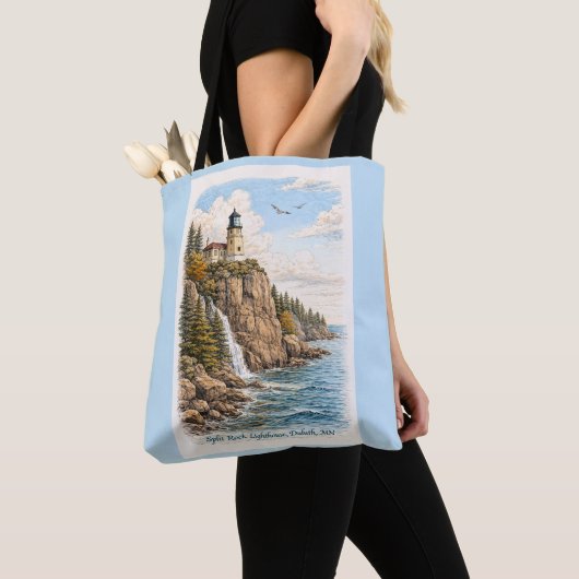 Duluth, MN, Split Rock Lighthouse Tote Bag (Dichtbij)