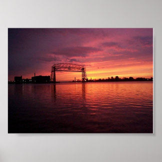 Duluth,MN Sunset Poster