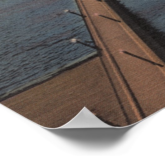 Duluth, MN - Uitzicht van het vrachtschip dat het  Poster (Hoek)