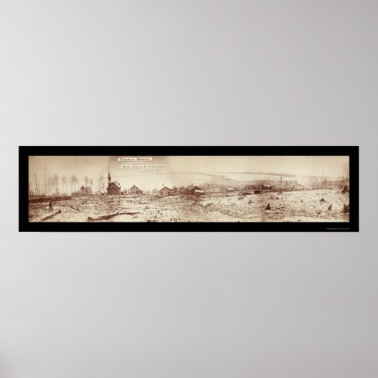 Duluth MN Waterfront Foto 1870 Poster (Voorkant)