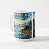 Duluth North Shore Minnesota Souvenir Koffiemok (Voorkant links)