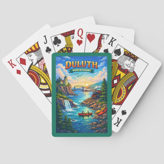 Duluth North Shore Minnesota Souvenir Poker Cards Pokerkaarten (Achterkant)