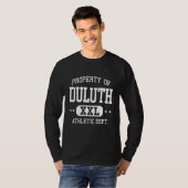 Duluth Retro Atletiek Eigendomsafdeling T-shirt (Voorkant volledig)