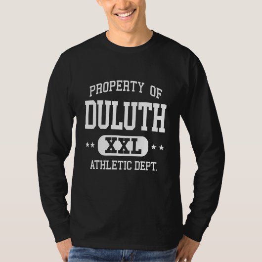 Duluth Retro Atletiek Eigendomsafdeling T-shirt (Voorkant)