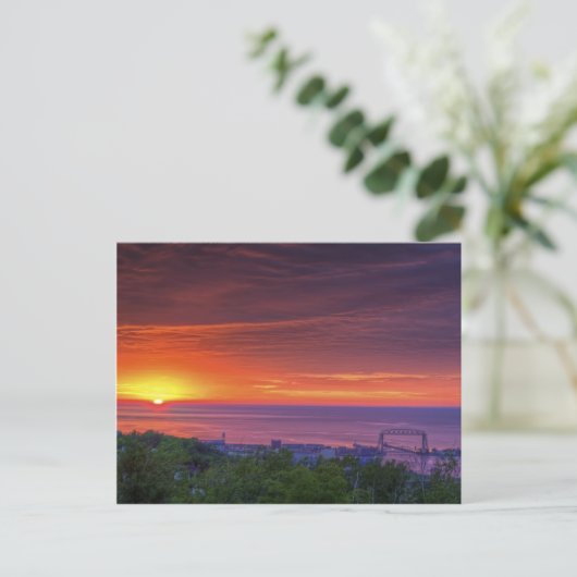 Duluth Sunrise Briefkaart (Staand voorkant)